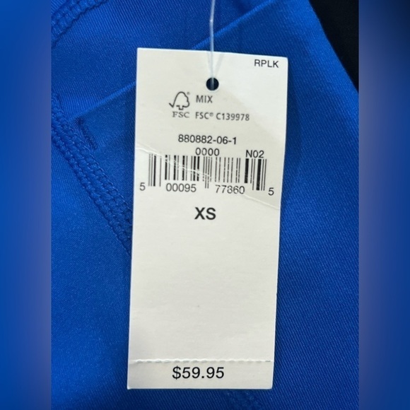 NWT Gap GapFit blue recycled power full length high compression blue leggings XS - Picture 7 of 12